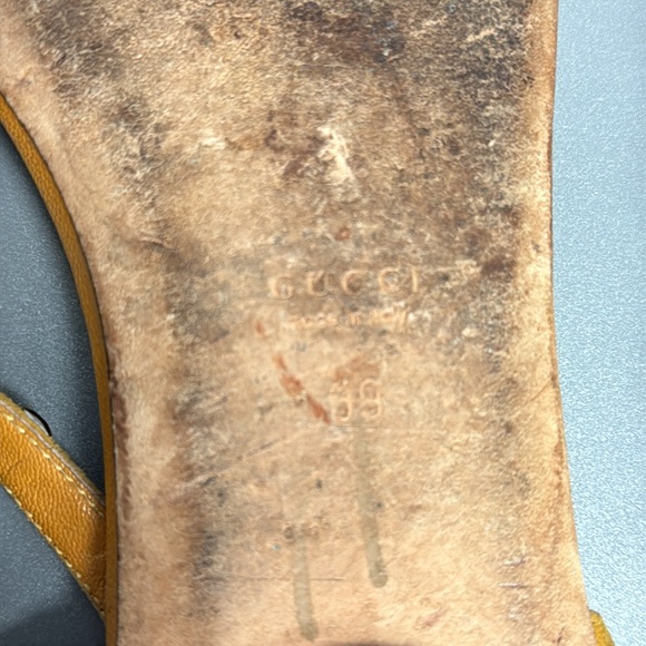 Gucci Crystal Leather Sandals - Picture 11 of 11